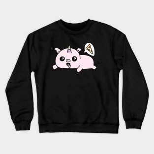 Hungry drooling pigacorn Crewneck Sweatshirt